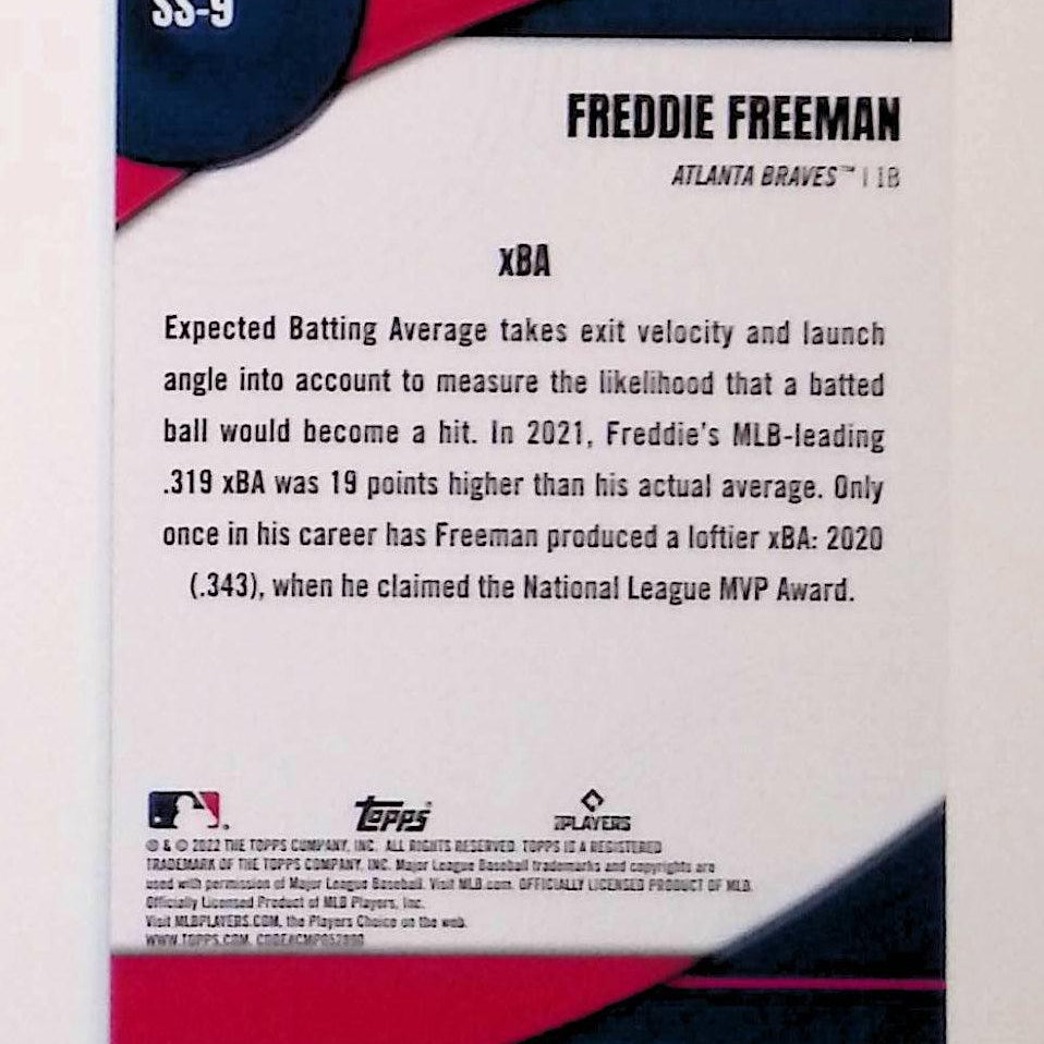 Freddie Freeman 2022 Topps Significant Statistics #SS-9 - LoCo Collectables