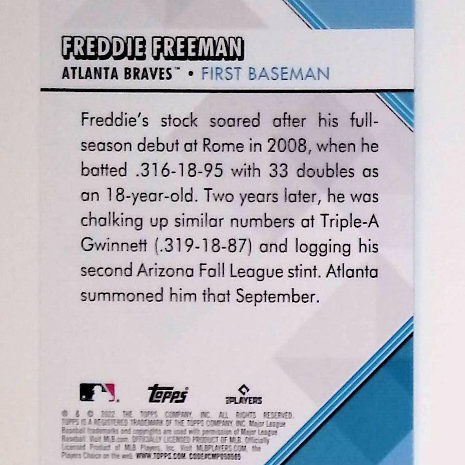 Freddie Freeman 2022 Topps Welcome to the Show #WTTS-15 - LoCo Collectables