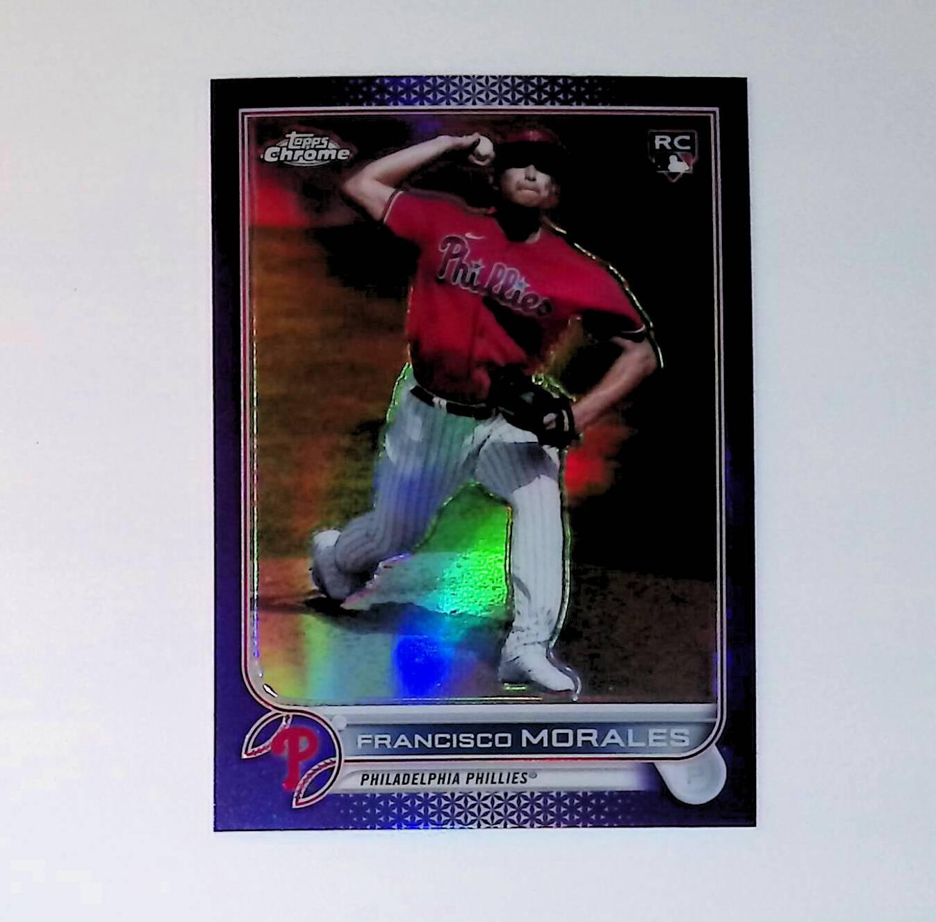Francisco Morales 2022 Topps Chrome Update Purple Refractors #USC168 (Rookie Card) - LoCo Collectables