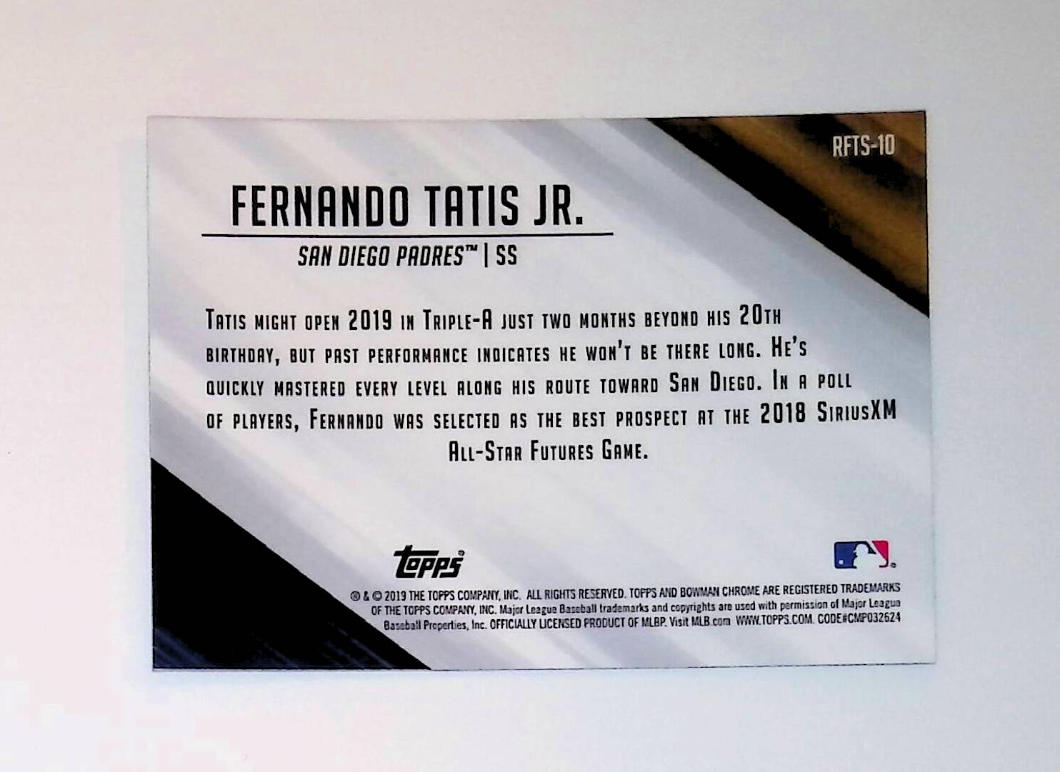 Fernando Tatis Jr 2019 Bowman Chrome Ready For the Show #RFTS-10 - LoCo Collectables