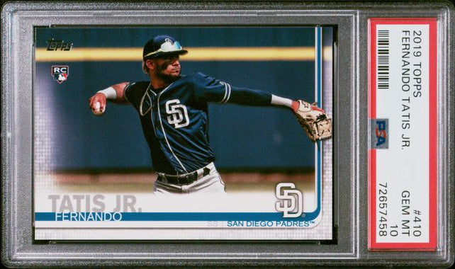 Fernando Tatis Jr 2019 Topps #410 (Rookie Card) PSA 10 GEM MINT - LoCo Collectables