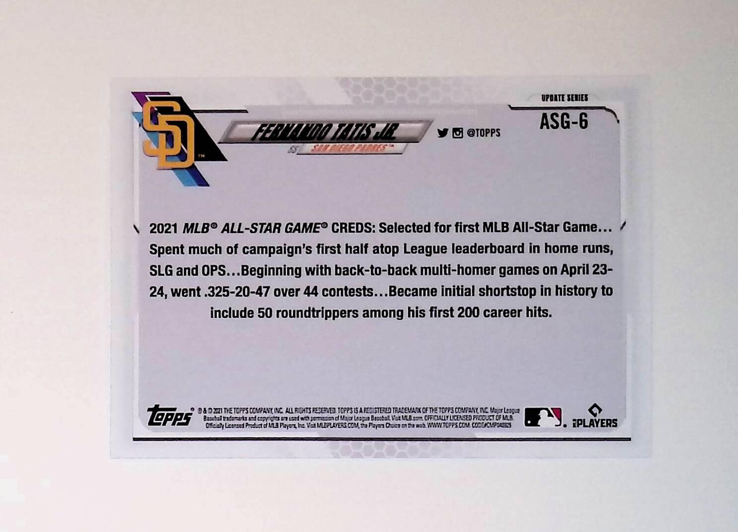Fernando Tatis Jr 2021 Topps Update MLB All-Stars #ASG-6 - LoCo Collectables