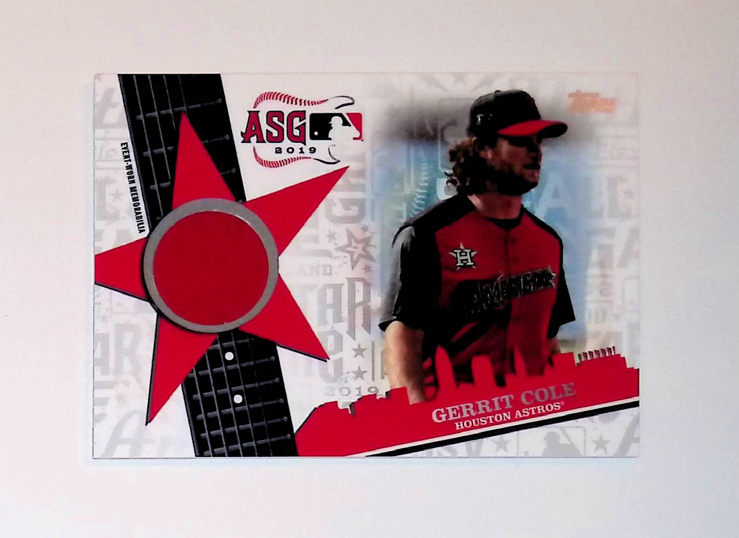 Gerrit Cole 2019 Topps Update All Star Stitches #ASSR-GC - LoCo Collectables