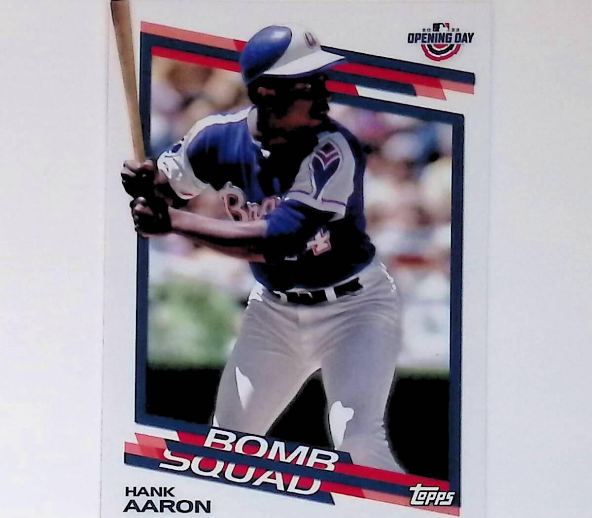 Hank Aaron 2022 Topps Opening Day Bomb Squad #BS-1 - LoCo Collectables