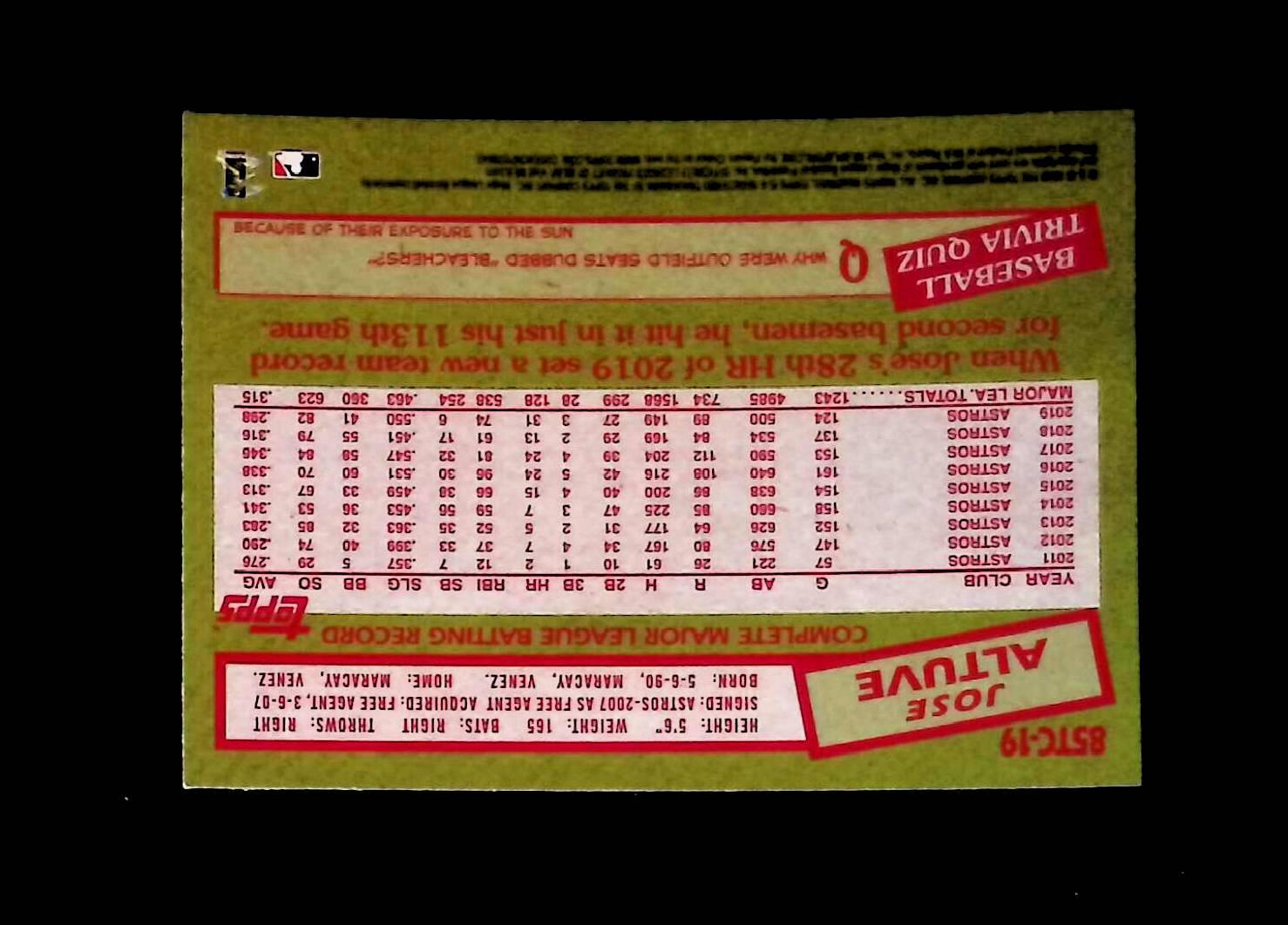 2020 Topps Chrome 1985 Topps #85TC-19 Jose Altuve - LoCo Collectables