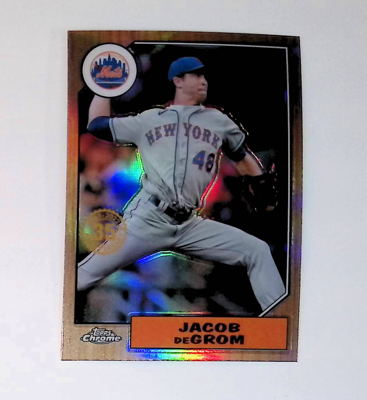 Jacob DeGrom 2022 Topps Chrome '87 Topps #87BC-7 - LoCo Collectables