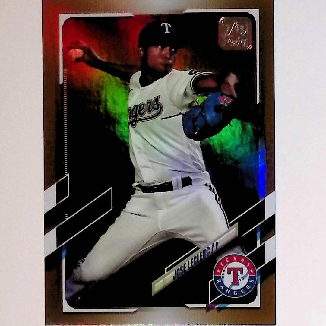 2021 Topps #396 Jose Leclerc Gold Foil - LoCo Collectables