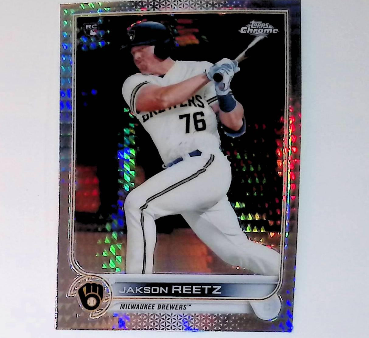 2022 Topps Chrome Prism Refractor #157 Jakson Reetz Rookie - LoCo Collectables