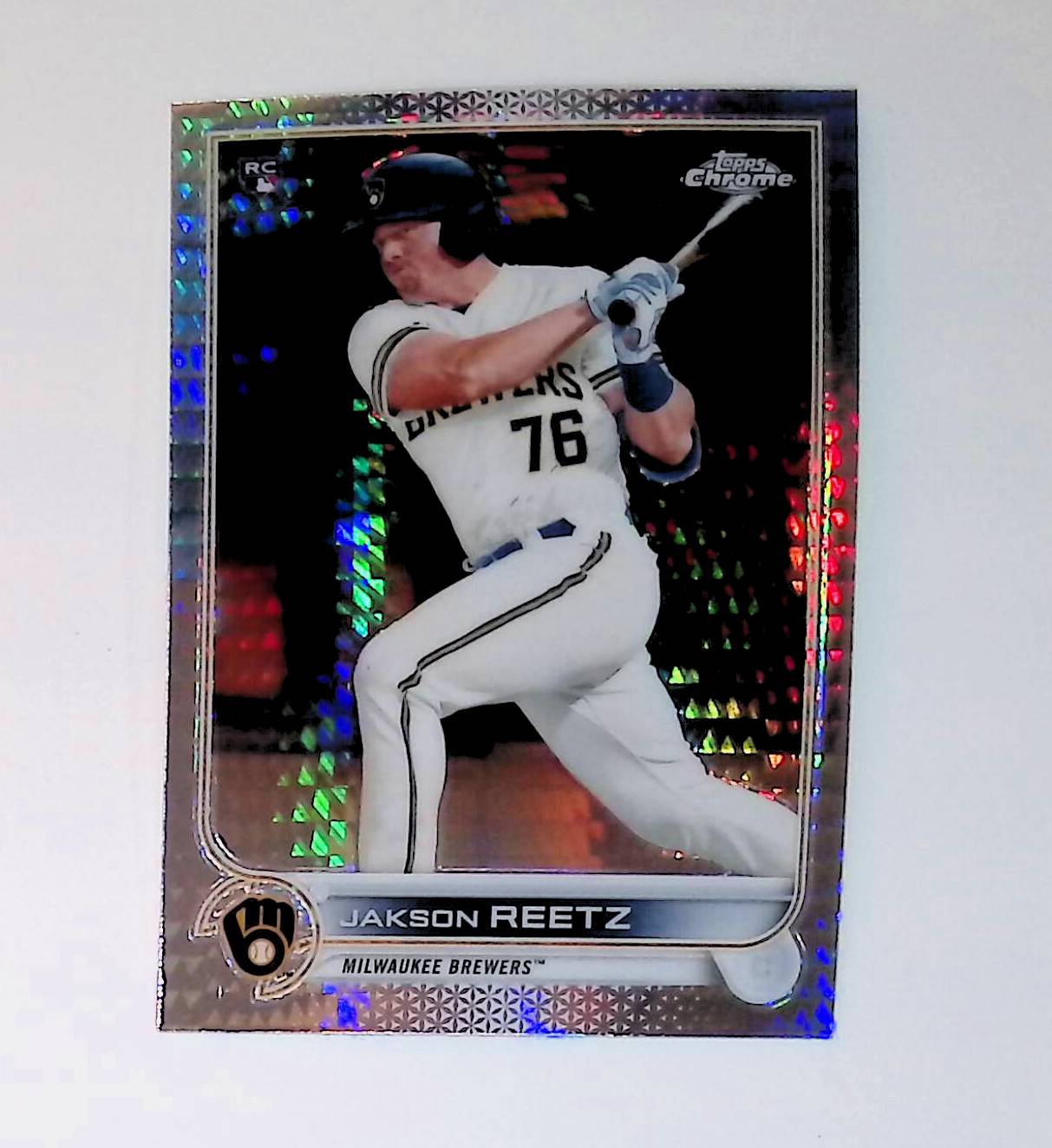 Jakson Reetz 2022 Topps Chrome Prism Refractors #157 (Rookie Card) - LoCo Collectables