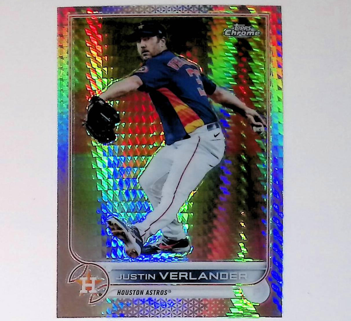 2022 Topps Chrome #87 Justin Verlander Prism Refractor - LoCo Collectables