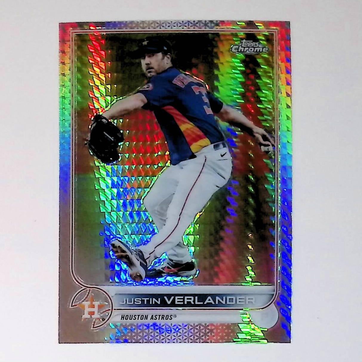 2022 Topps Chrome #87 Justin Verlander Prism Refractor - LoCo Collectables