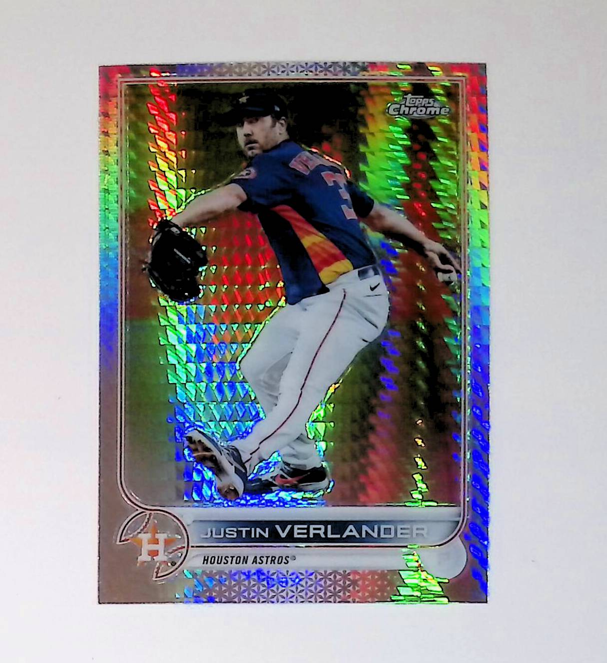 Justin Verlander 2022 Topps Chrome Prism Refractors #87 - LoCo Collectables