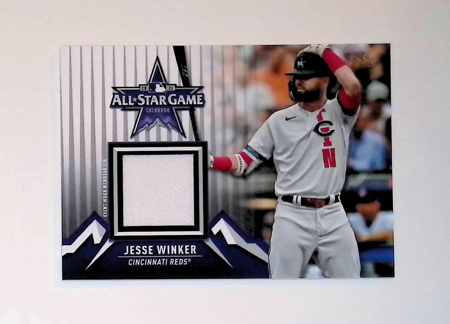 Jesse Winker 2021 Topps Update All-Star Stitches Relics #ASSC-JW - LoCo Collectables