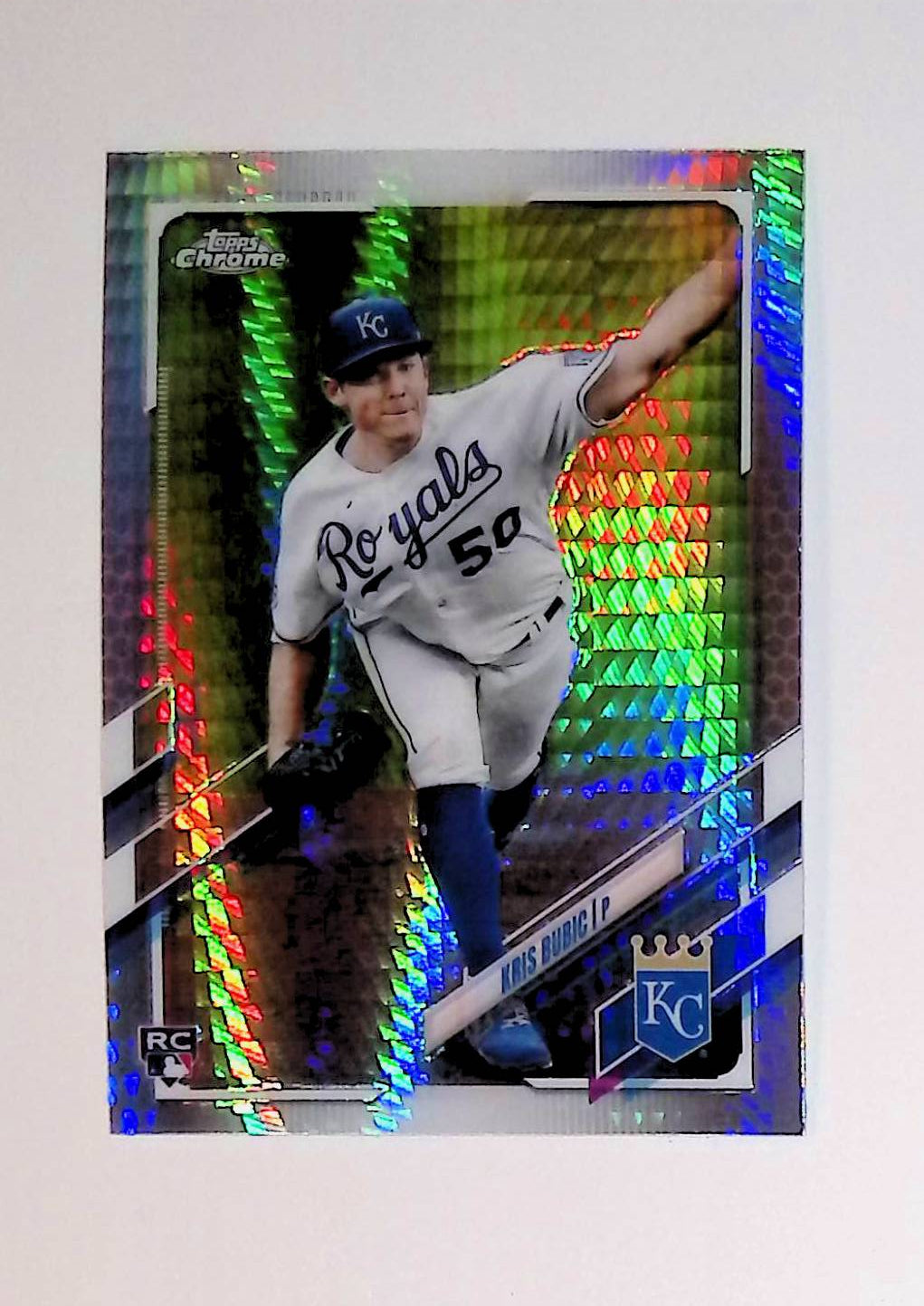 Kris Bubic 2021 Topps Chrome Prism Refractors #20 (Rookie Card) - LoCo Collectables