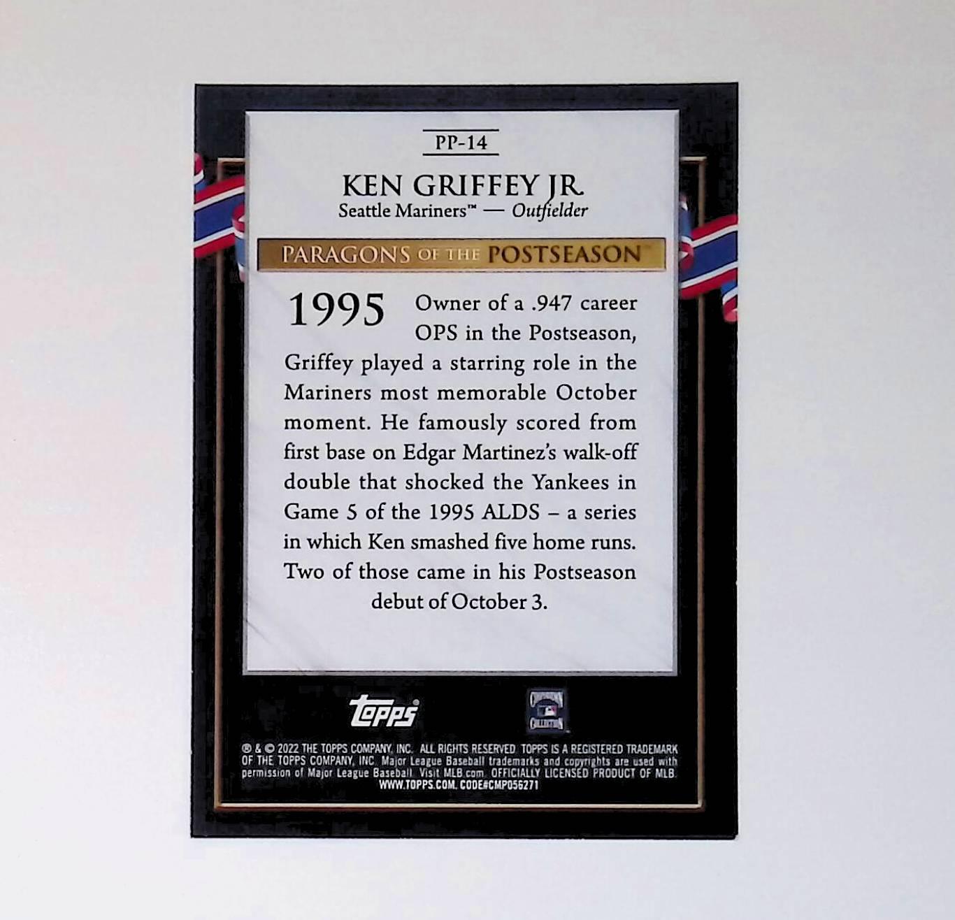 2022 Topps Update Paragons of the Postseason #PP-14 Ken Griffey Jr - LoCo Collectables