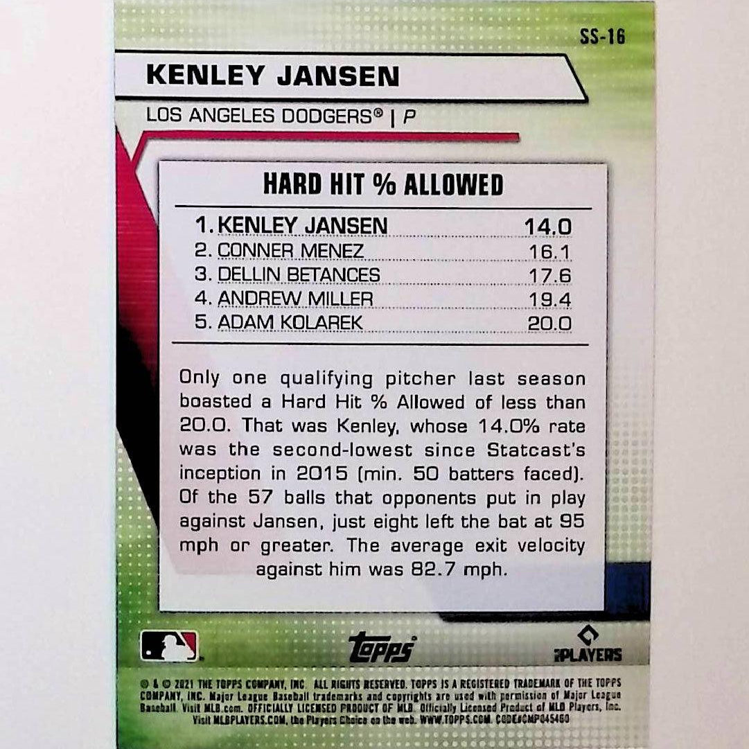 2021 Topps Significant Statistics #SS-16 Kenley Jansen - LoCo Collectables