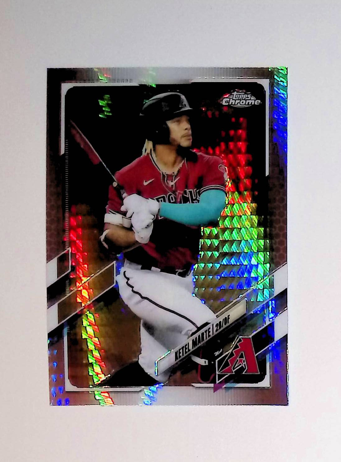 Ketel Marte 2021 Topps Chrome Prism Refractors #116 - LoCo Collectables