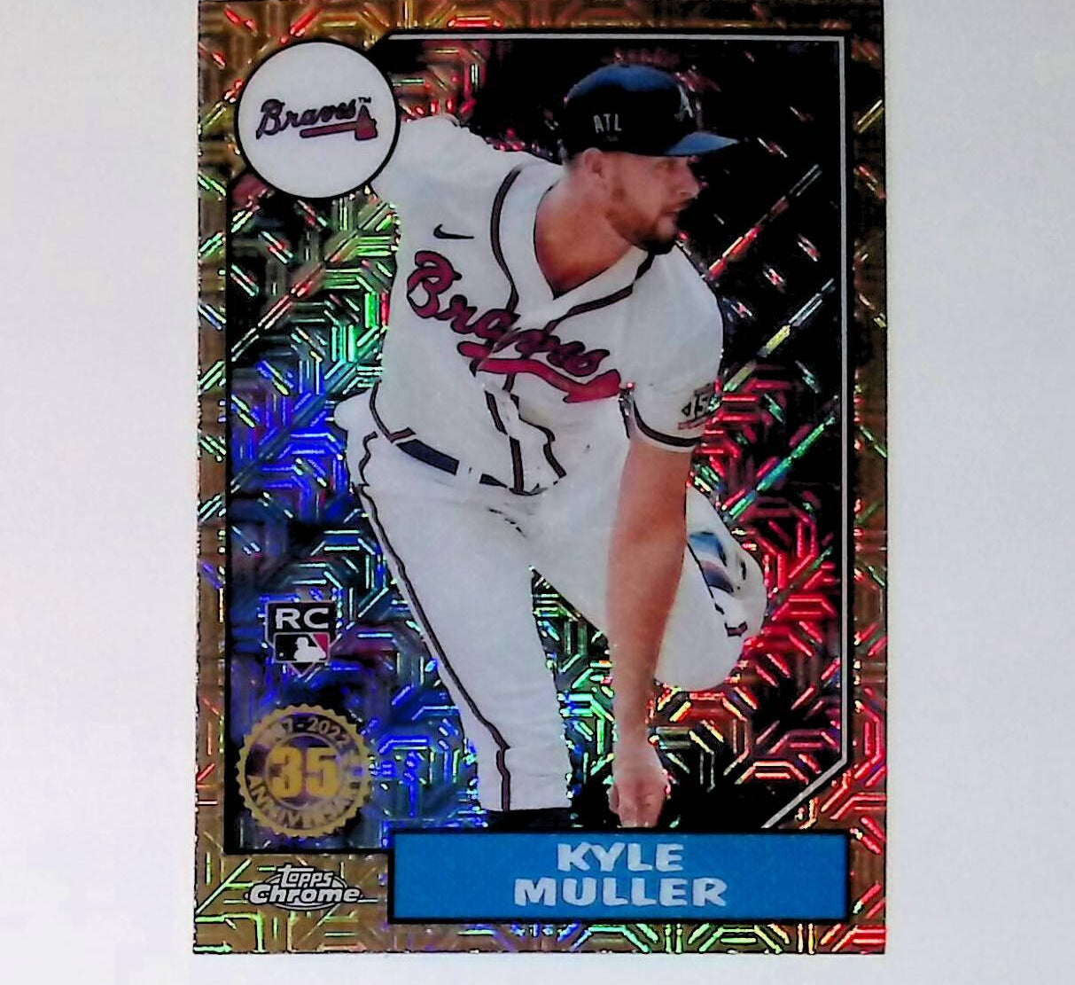 2022 Topps 1987 Topps #T87C-35 Kyle Muller Rookie Silver Pack Chrome - LoCo Collectables
