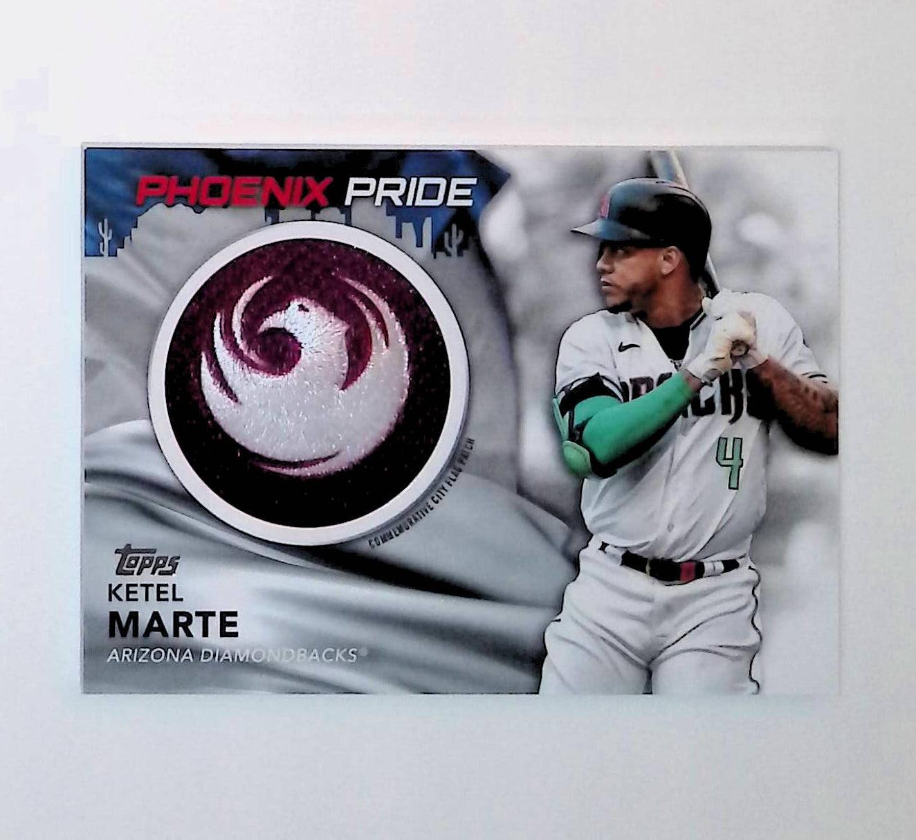 2022 Topps Commemorative City Flag Patch #CFP-KM Ketel Marte - LoCo Collectables