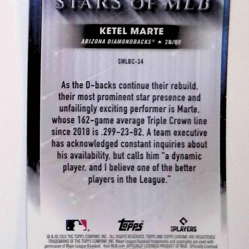 Ketel Marte 2022 Topps Stars of MLB Chrome #SMLBC-34 - LoCo Collectables