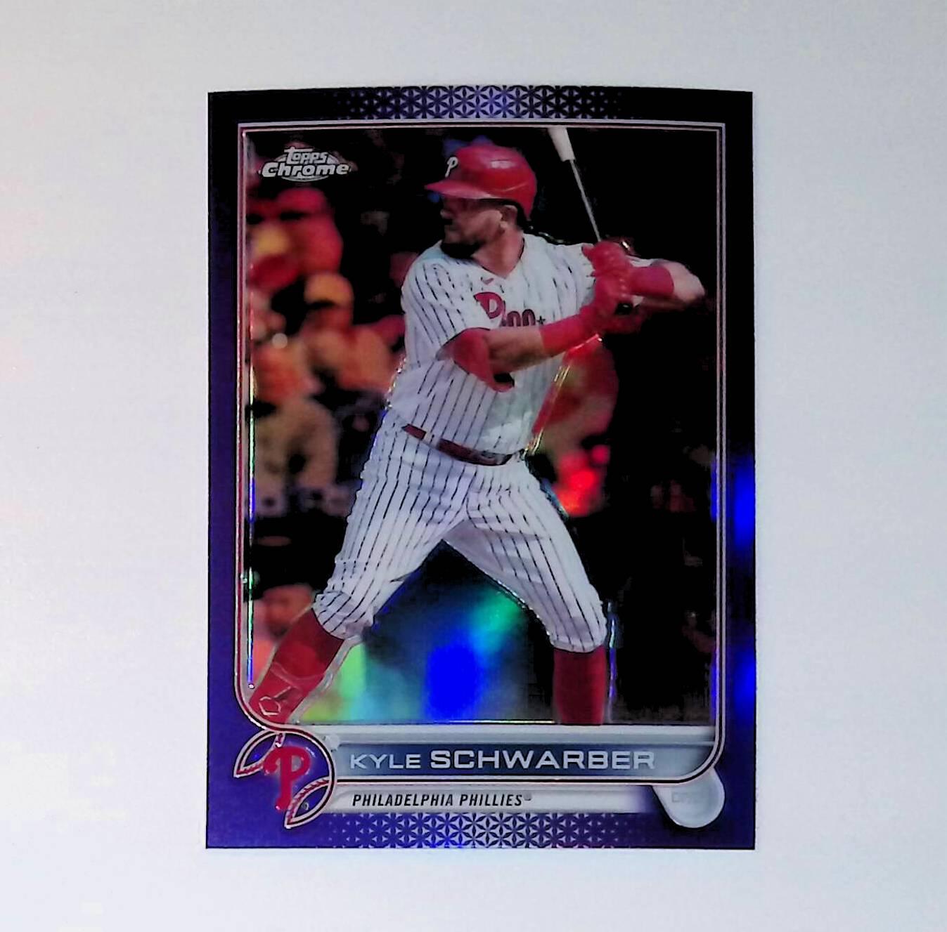 2022 Topps Chrome Update #USC121 Kyle Schwarber Purple Refractor - LoCo Collectables