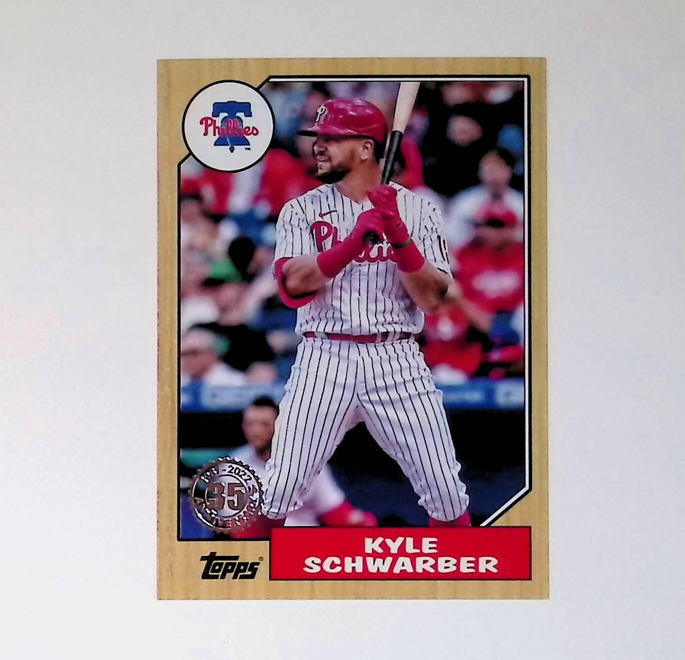 2022 Topps Update 1987 Topps #87TBU-35 Kyle Schwarber - LoCo Collectables