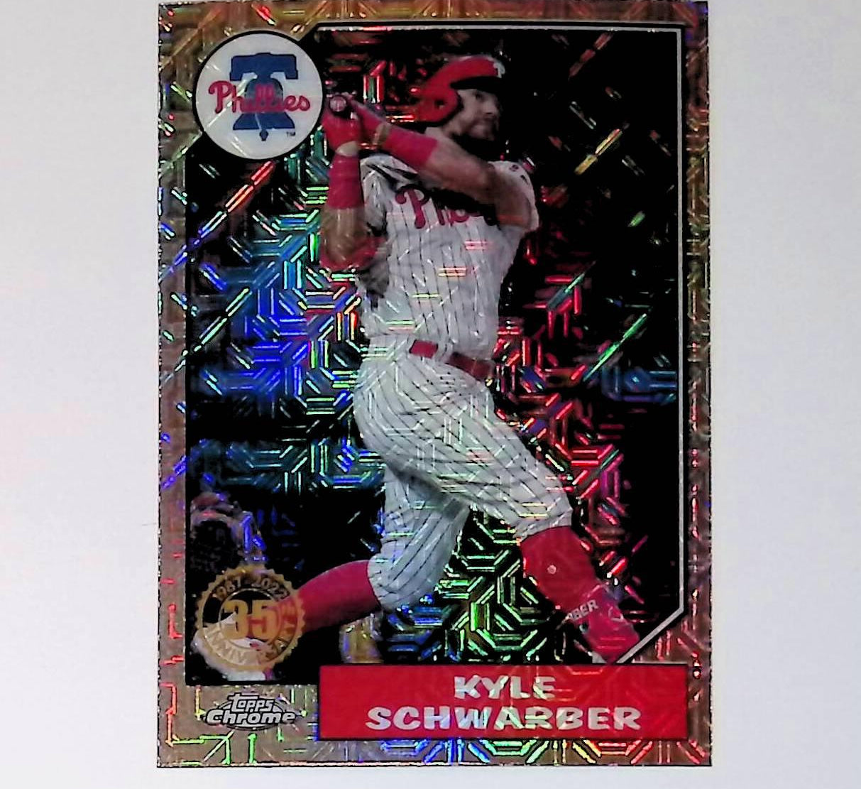 2022 Topps Update 1987 Topps Baseball #T87C-4 Kyle Schwarber Silver Pack Chrome - LoCo Collectables