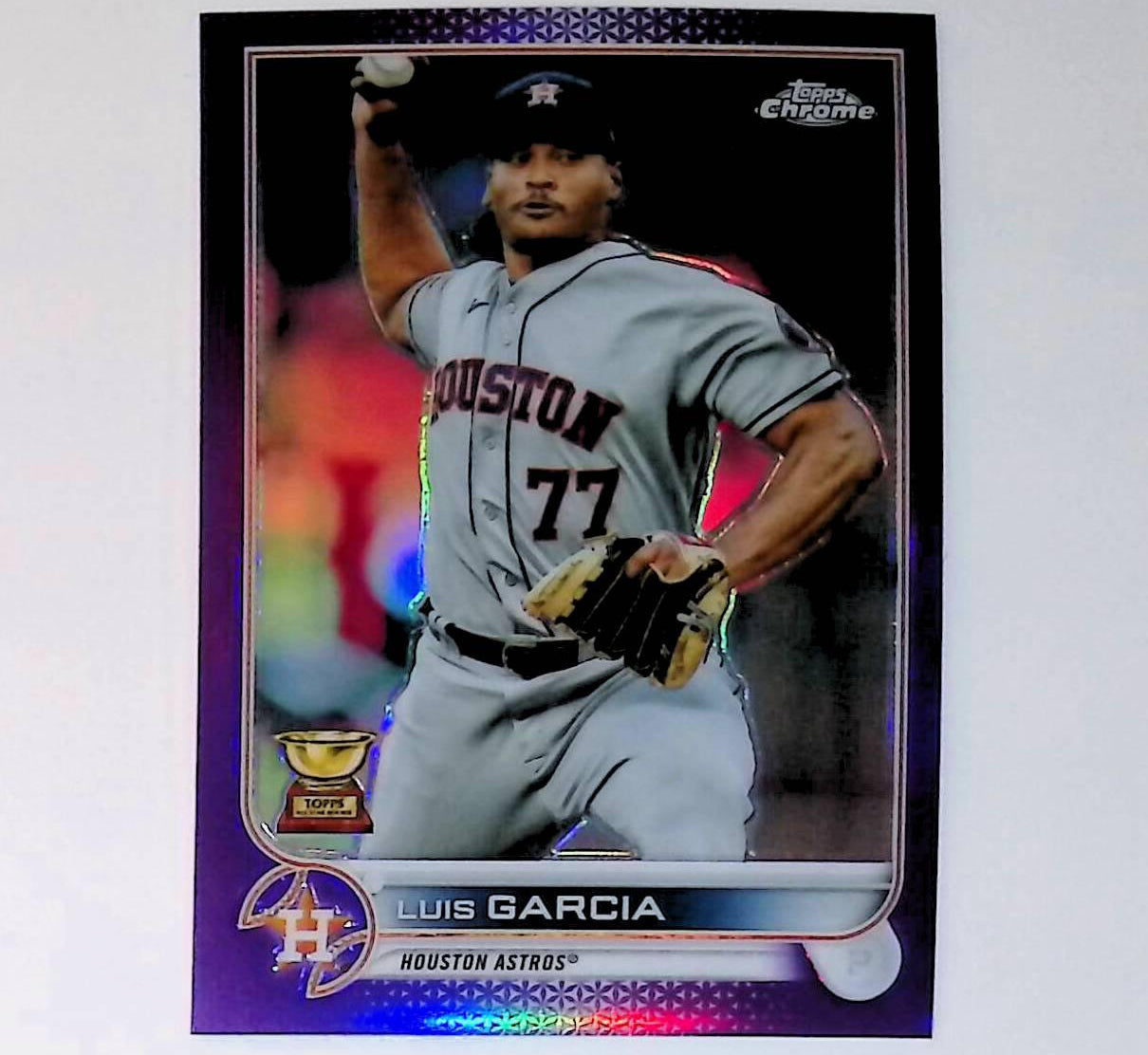2022 Topps Chrome #12 Luis Garcia Purple Refractor All-Star Rookie Cup - LoCo Collectables