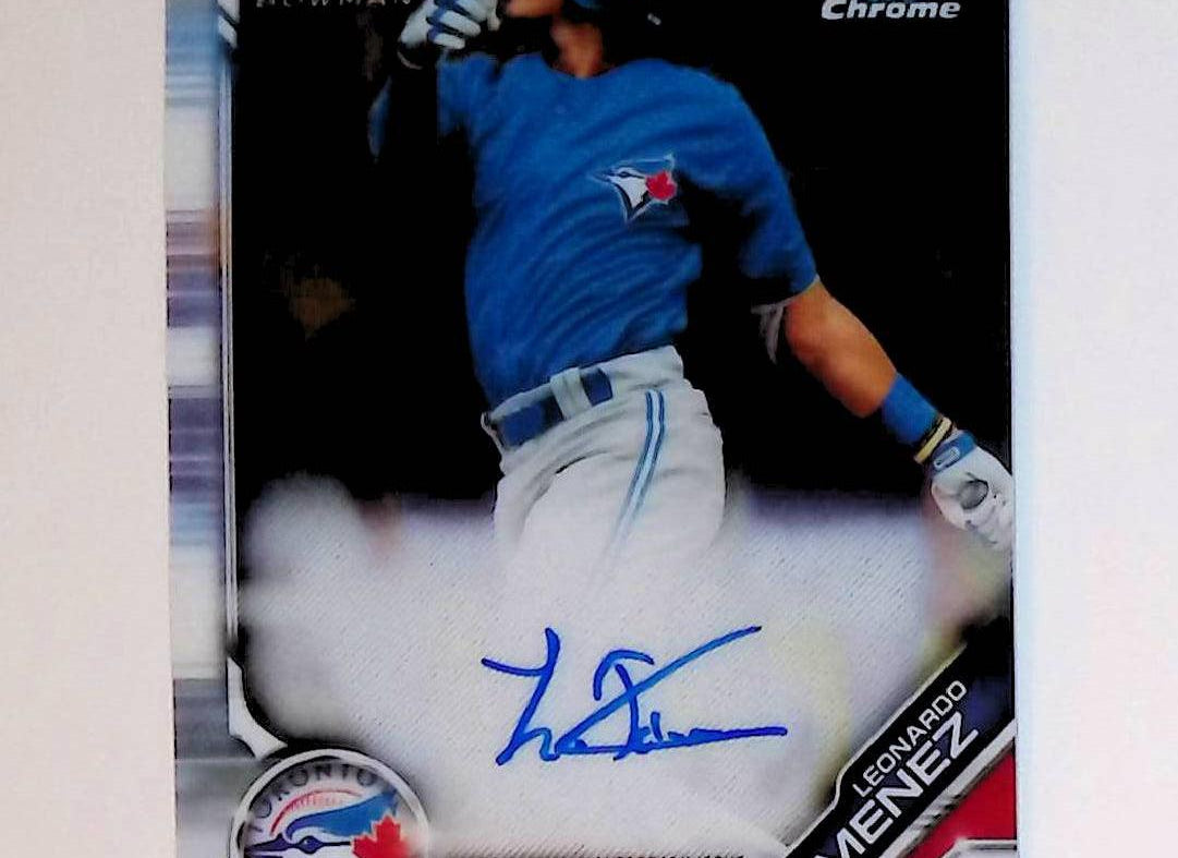 2019 Bowman Chrome Prospect Autograph #CPA-LJ Leonardo Jimenez - LoCo Collectables