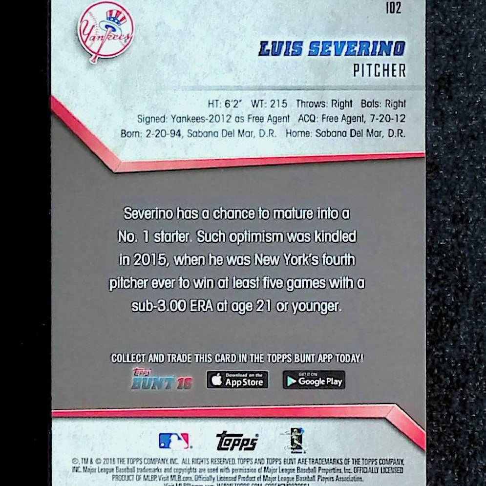 Luis Severino 2016 Topps Bunt #102 (Rookie Card) - LoCo Collectables