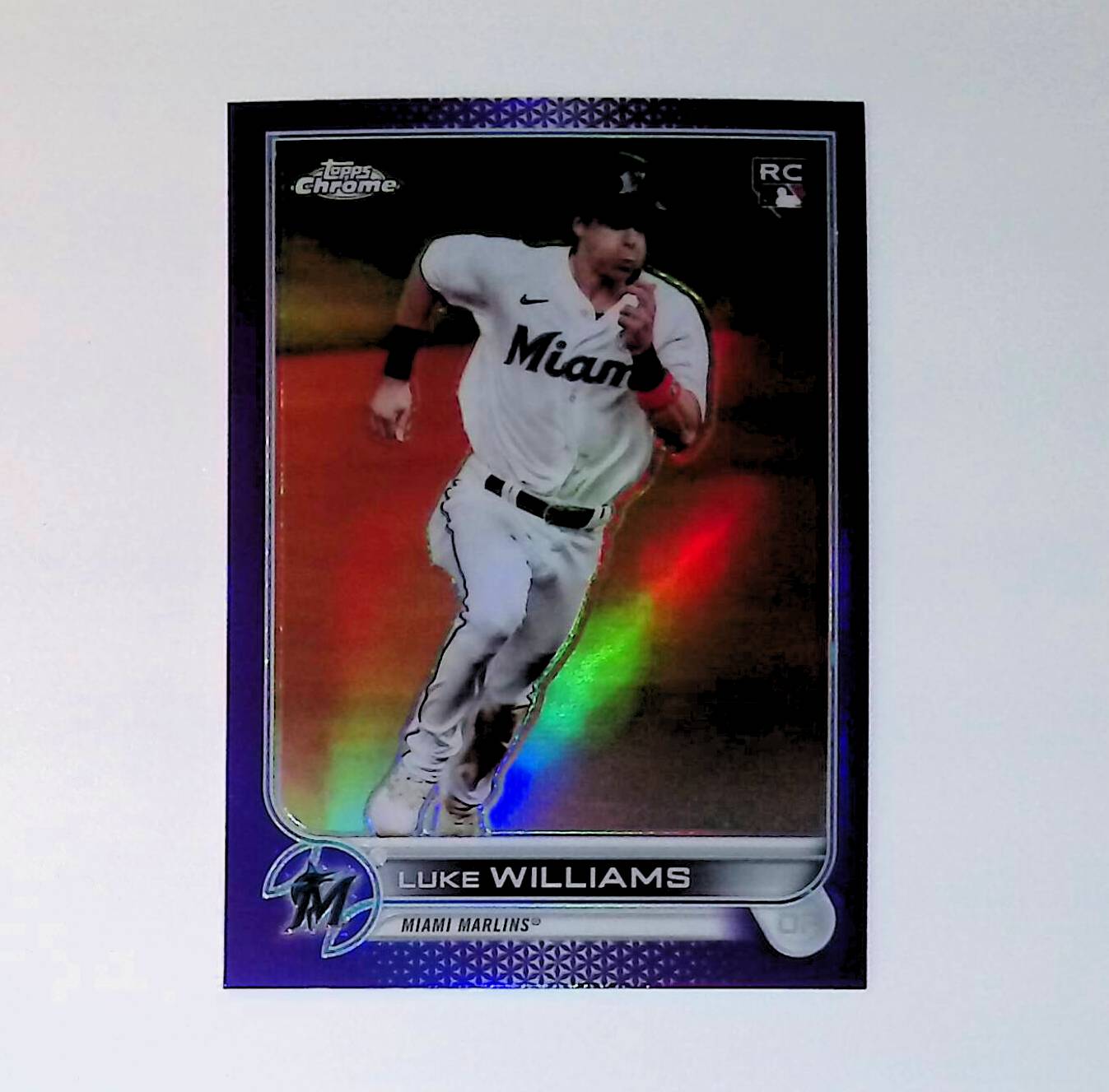 Luke Williams 2022 Topps Chrome Update Purple Refractors #USC75 (Rookie Card) - LoCo Collectables