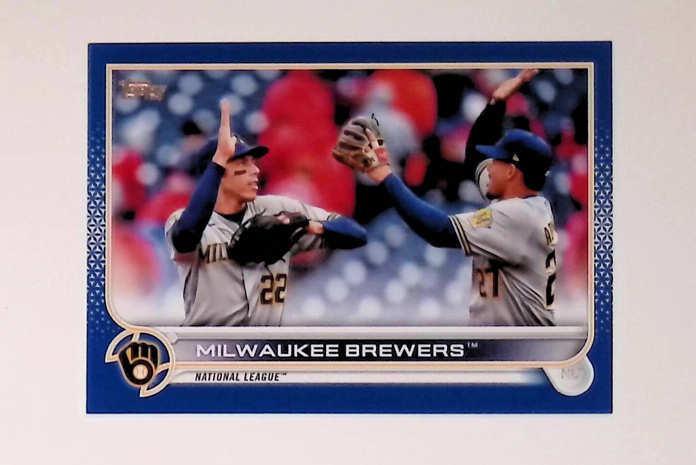 2022 Topps Royal Blue #597 Milwaukee Brewers - LoCo Collectables