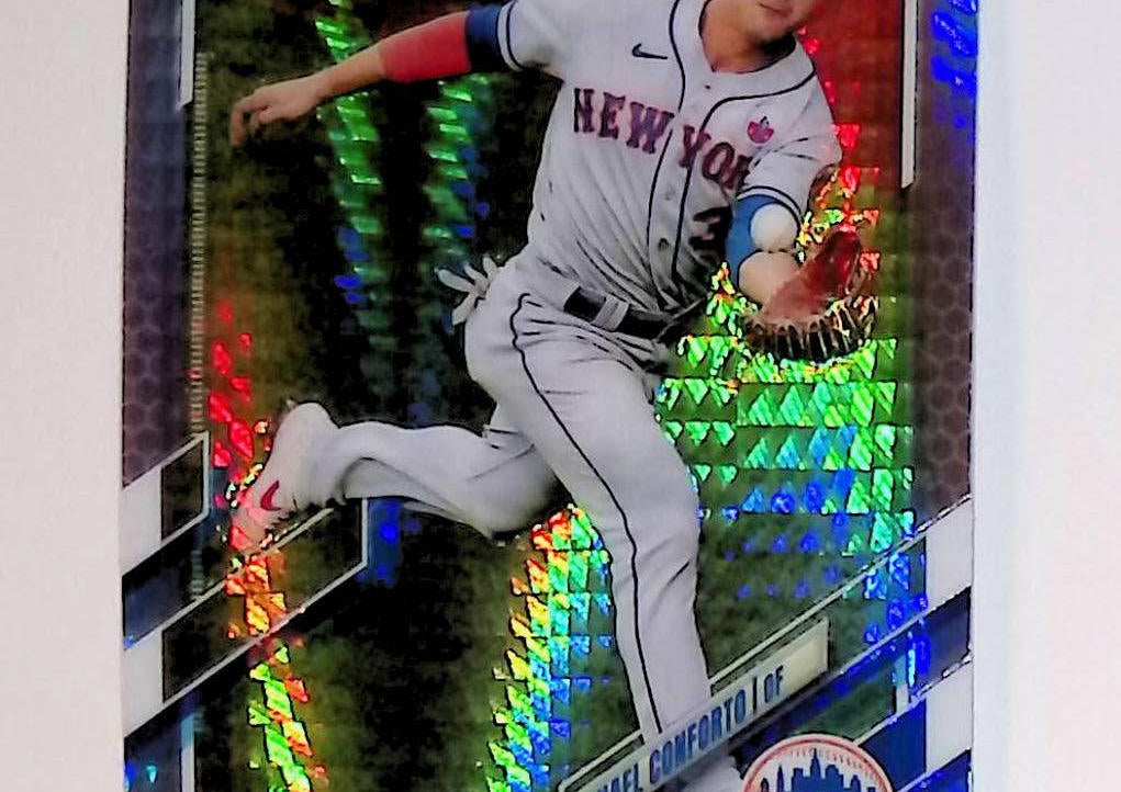 2021 Topps Chrome Prism Refractor #213 Michael Conforto - LoCo Collectables