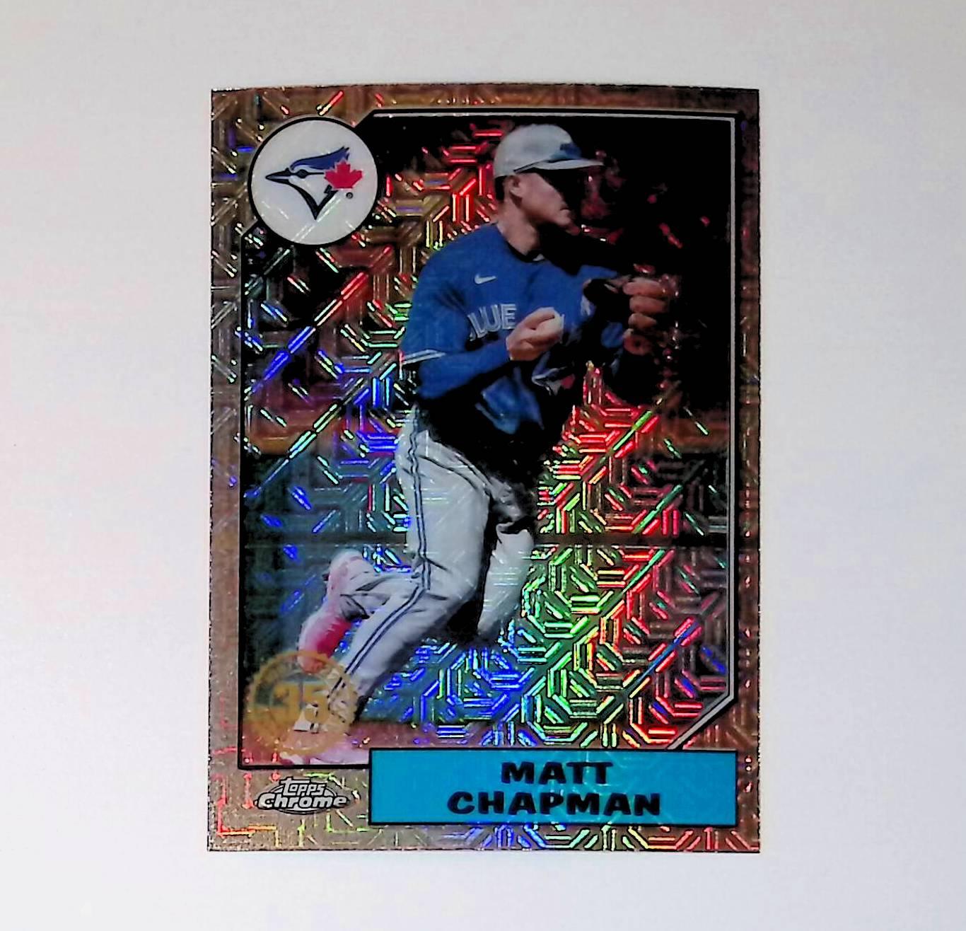 2022 Topps Update 1987 Topps #T87C-14 Matt Chapman Silver Pack Chrome Refractor - LoCo Collectables