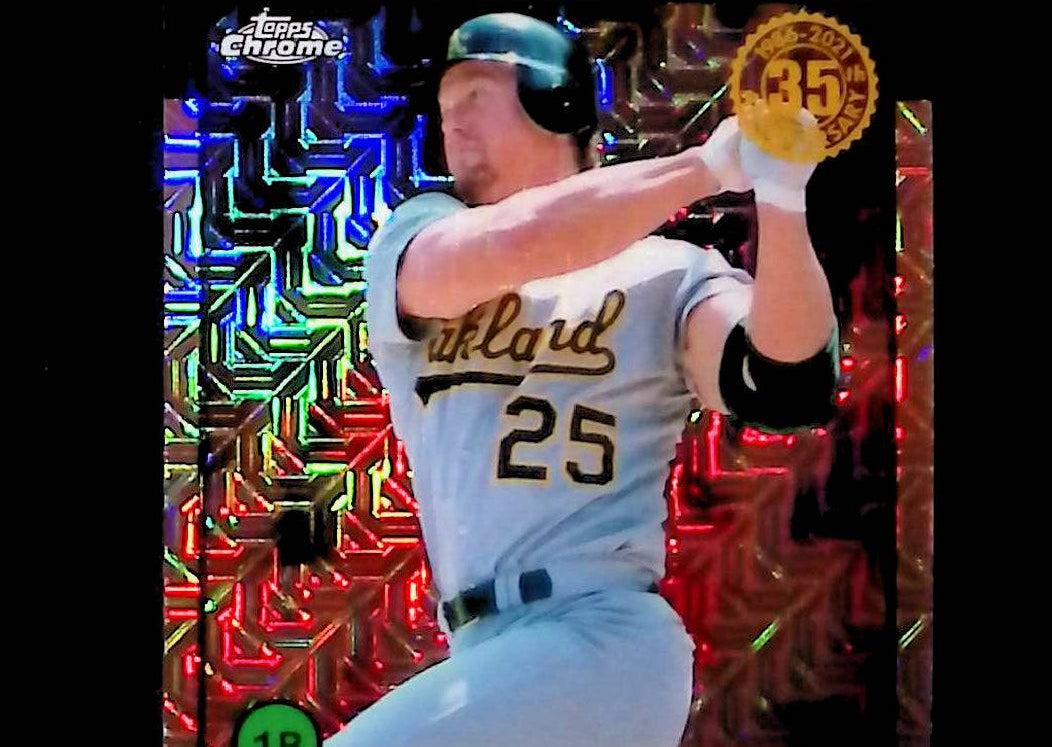 2021 Topps 1986 Topps Baseball #86BC-76 Mark McGwire Silver Pack Chrome Refractor - LoCo Collectables