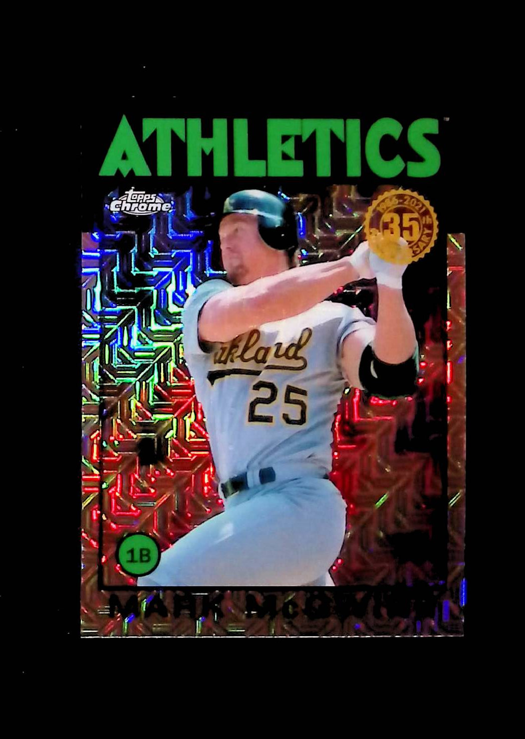 Mark McGwire 2021 Topps '86 Topps Silver Pack Chrome Refractor #86BC-76 - LoCo Collectables