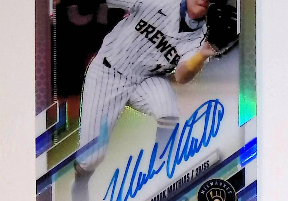 2021 Topps Chrome Rookie Autograph Refractor #RA-MMA Mark Mathias Rookie - LoCo Collectables