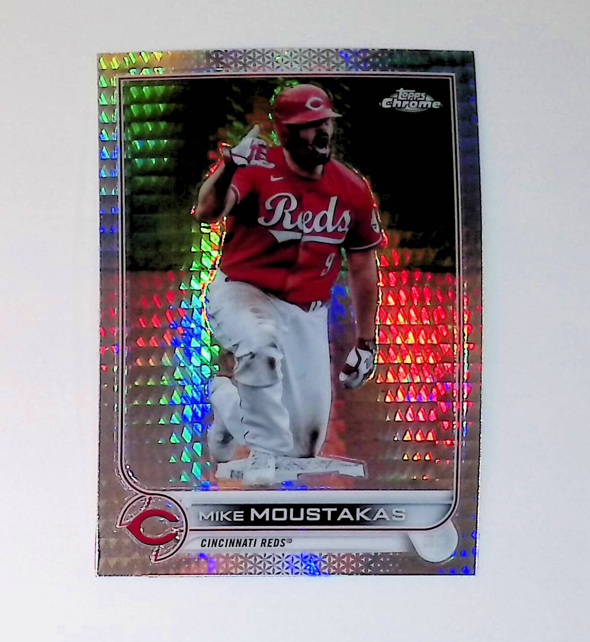 Mike Moustakas 2022 Topps Chrome Prism Refractors #56 - LoCo Collectables