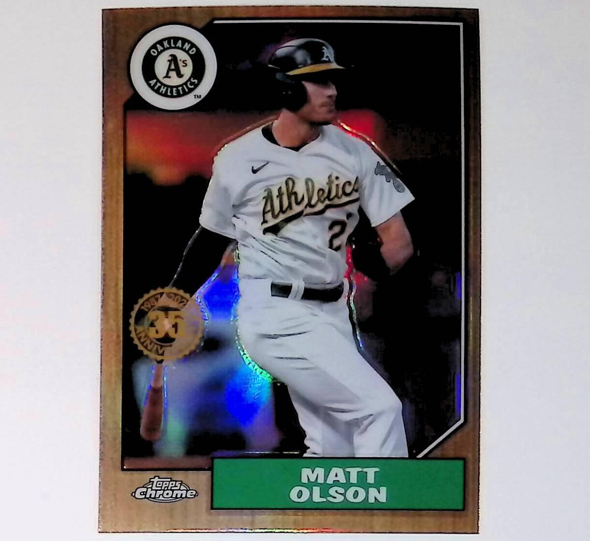 2022 Topps Chrome 1987 Topps Baseball #87BC-15 Matt Olson - LoCo Collectables