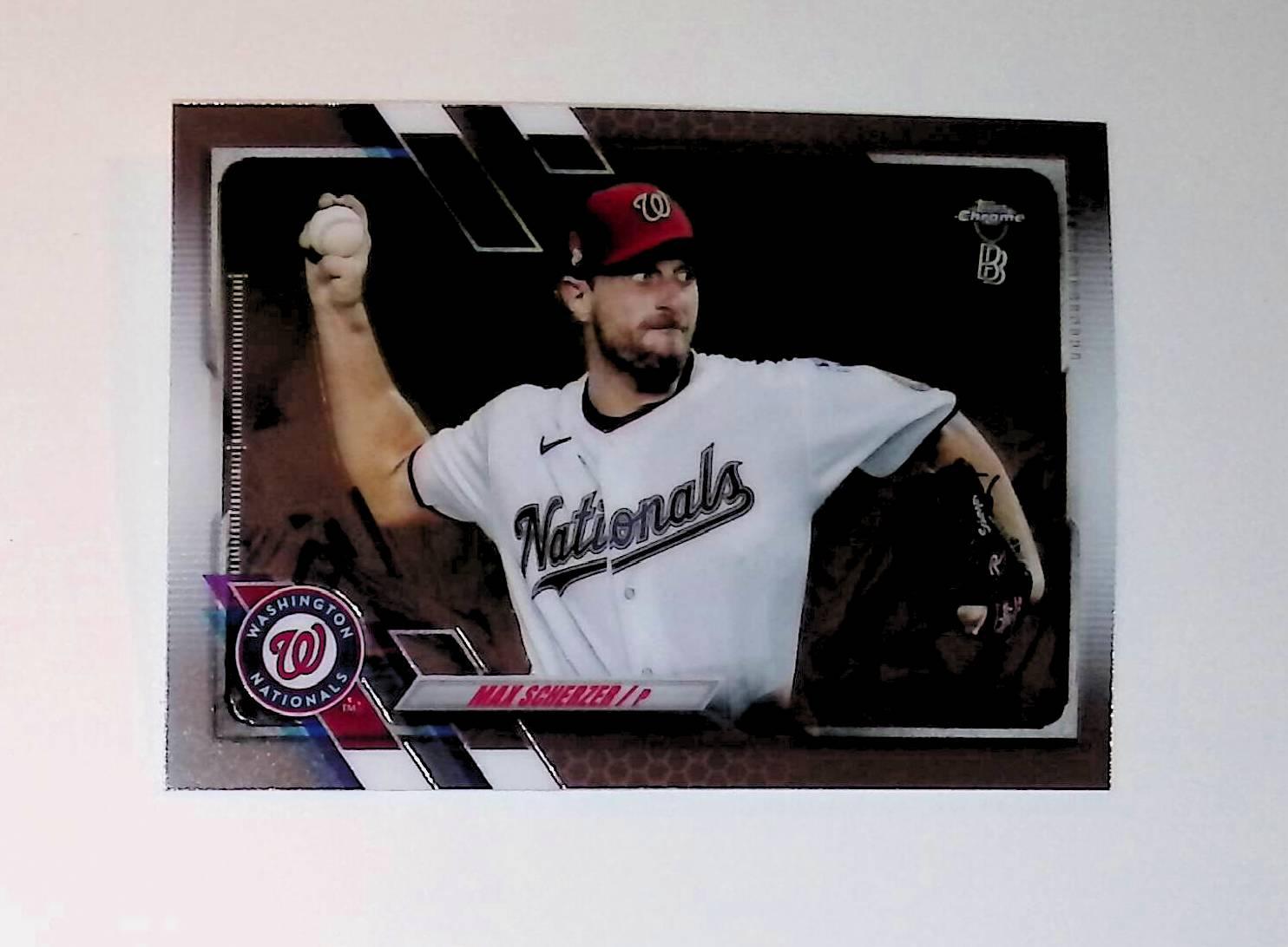 2021 Topps Chrome Ben Baller #33 Max Scherzer - LoCo Collectables