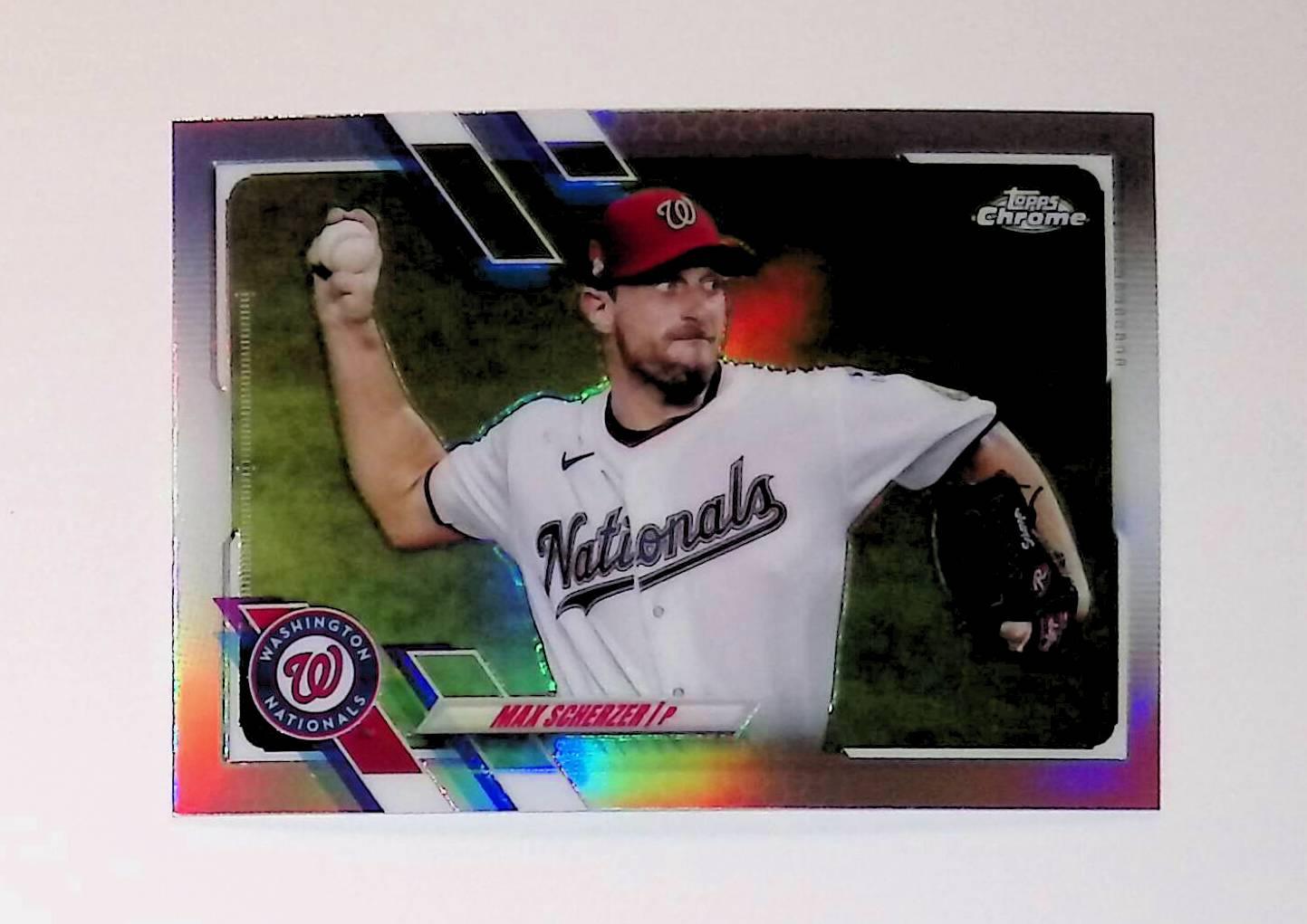 2021 Topps Chrome Refractor #33 Max Scherzer - LoCo Collectables
