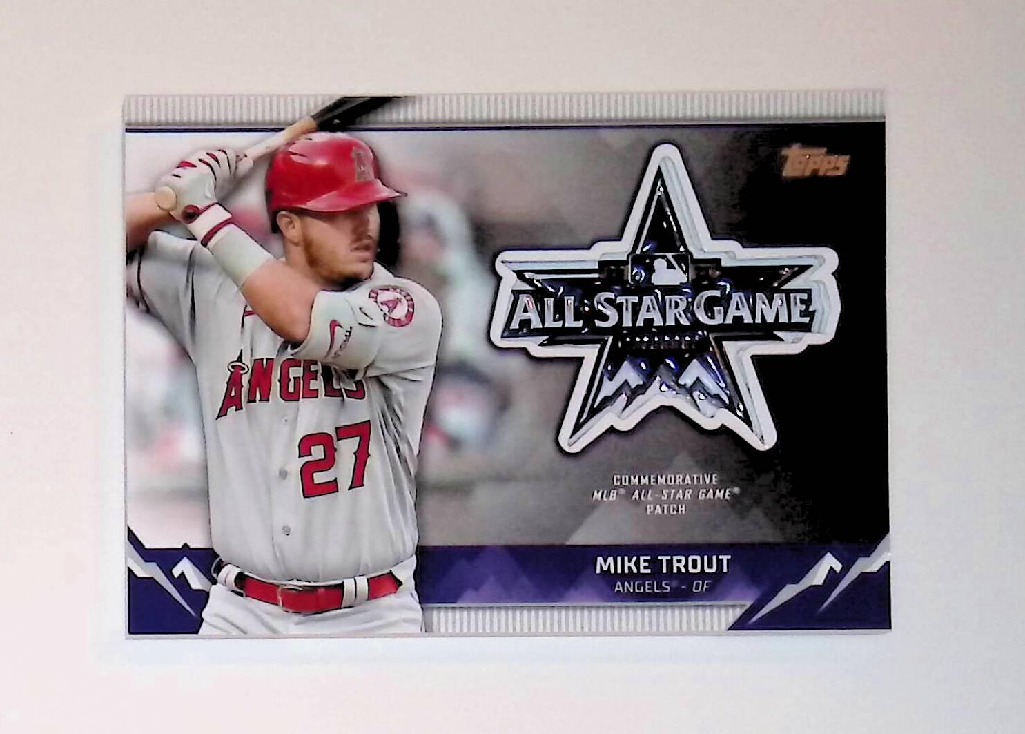 2021 Topps Update All-Star Game Manufactured Sleeve Patches #ASGP-MT Mike Trout - LoCo Collectables