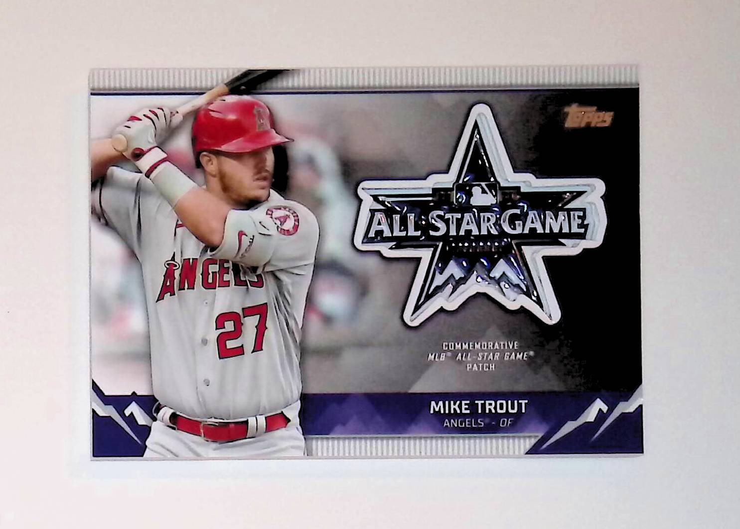 Mike Trout 2021 Topps Update All-Star Game Manufactured Sleeve Patches #ASGP-MT - LoCo Collectables