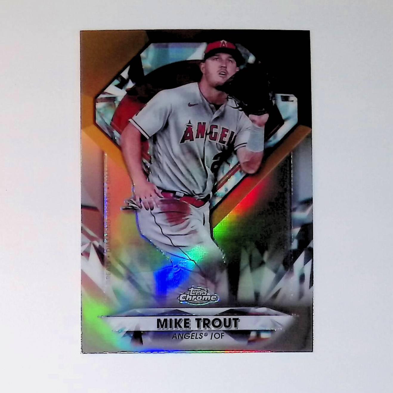2022 Topps Chrome Update Diamond Greats Die Cuts #DGC-1 Mike Trout - LoCo Collectables