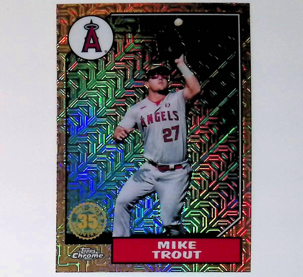 2022 Topps 1987 Topps Silver Pack Chrome #T87C-50 Mike Trout - LoCo Collectables