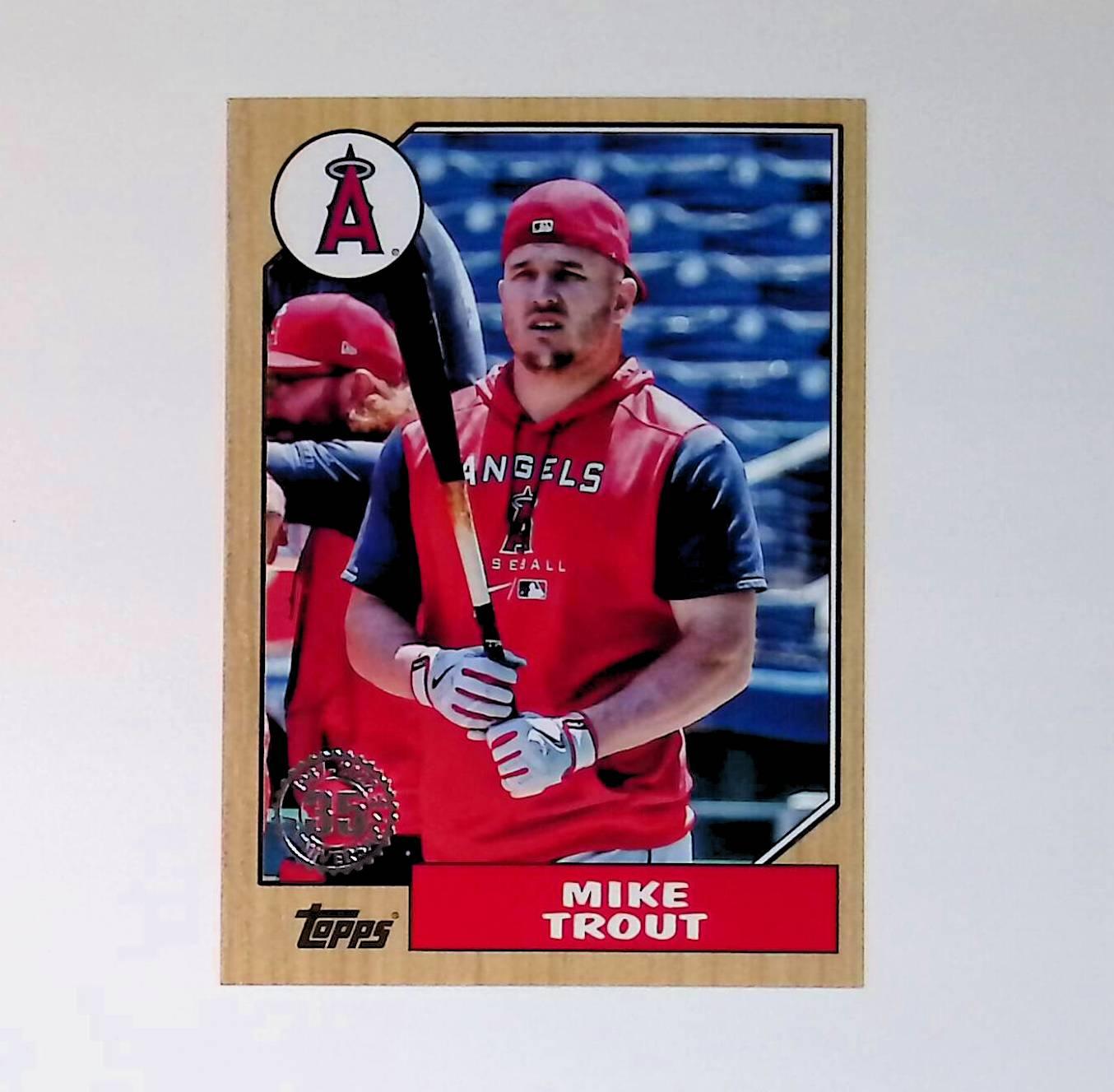 2022 Topps Update 1987 Topps #87TBU-1 Mike Trout - LoCo Collectables