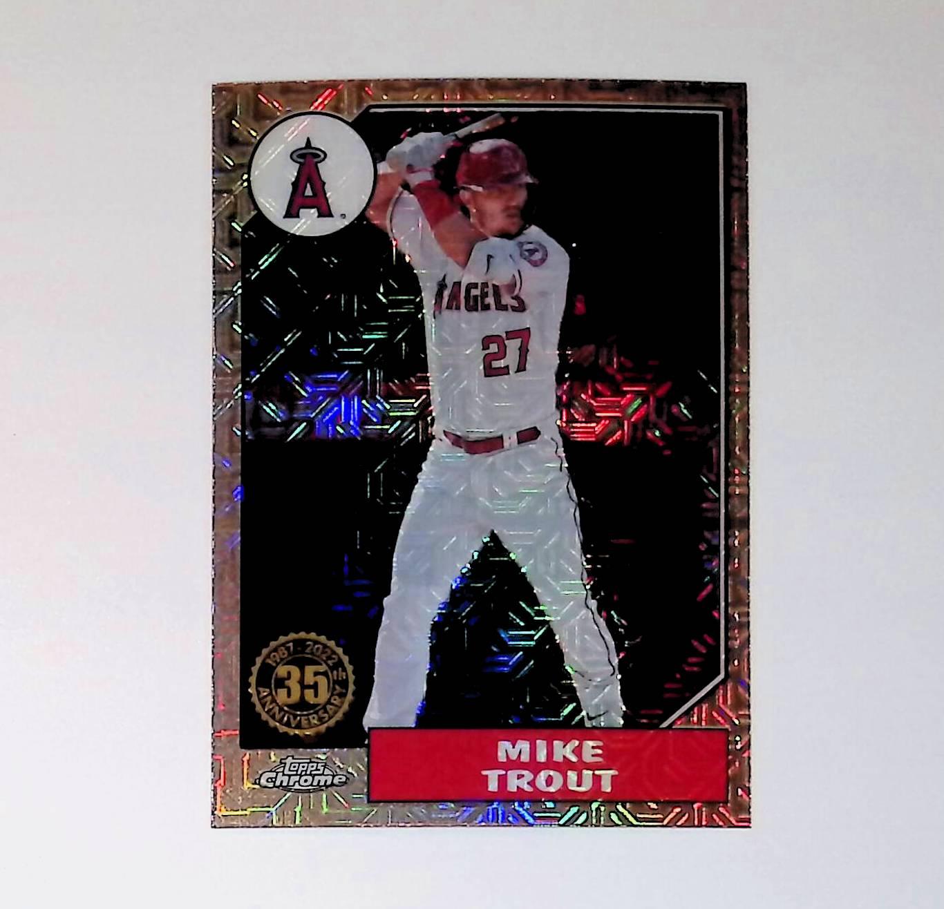 2022 Topps Update 1987 Topps Silver Pack Chrome #T87C-11 Mike Trout - LoCo Collectables