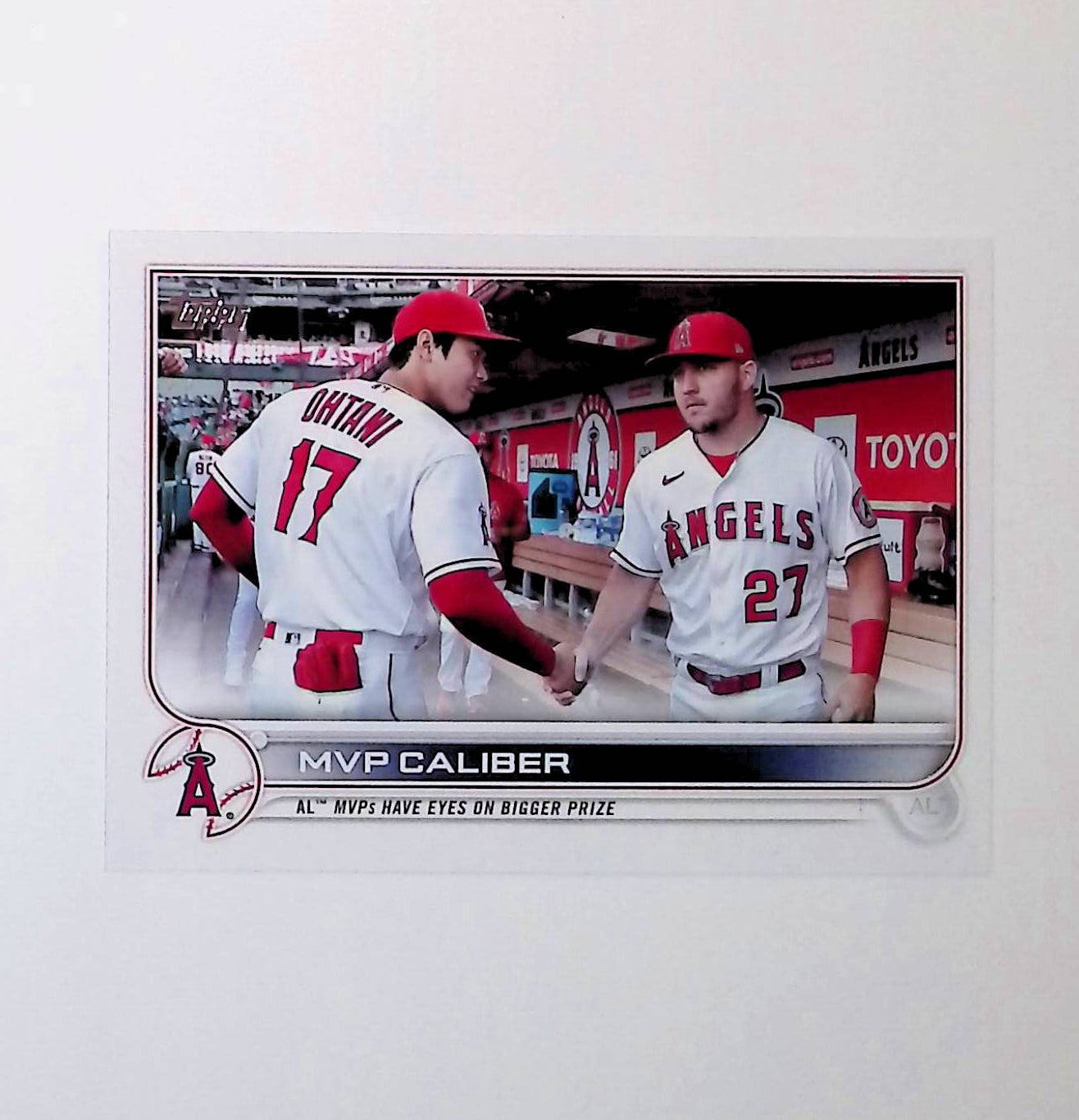 Mike Trout, Shohei Ohtani "MVP Caliber" 2022 Topps Update #US115 - LoCo Collectables