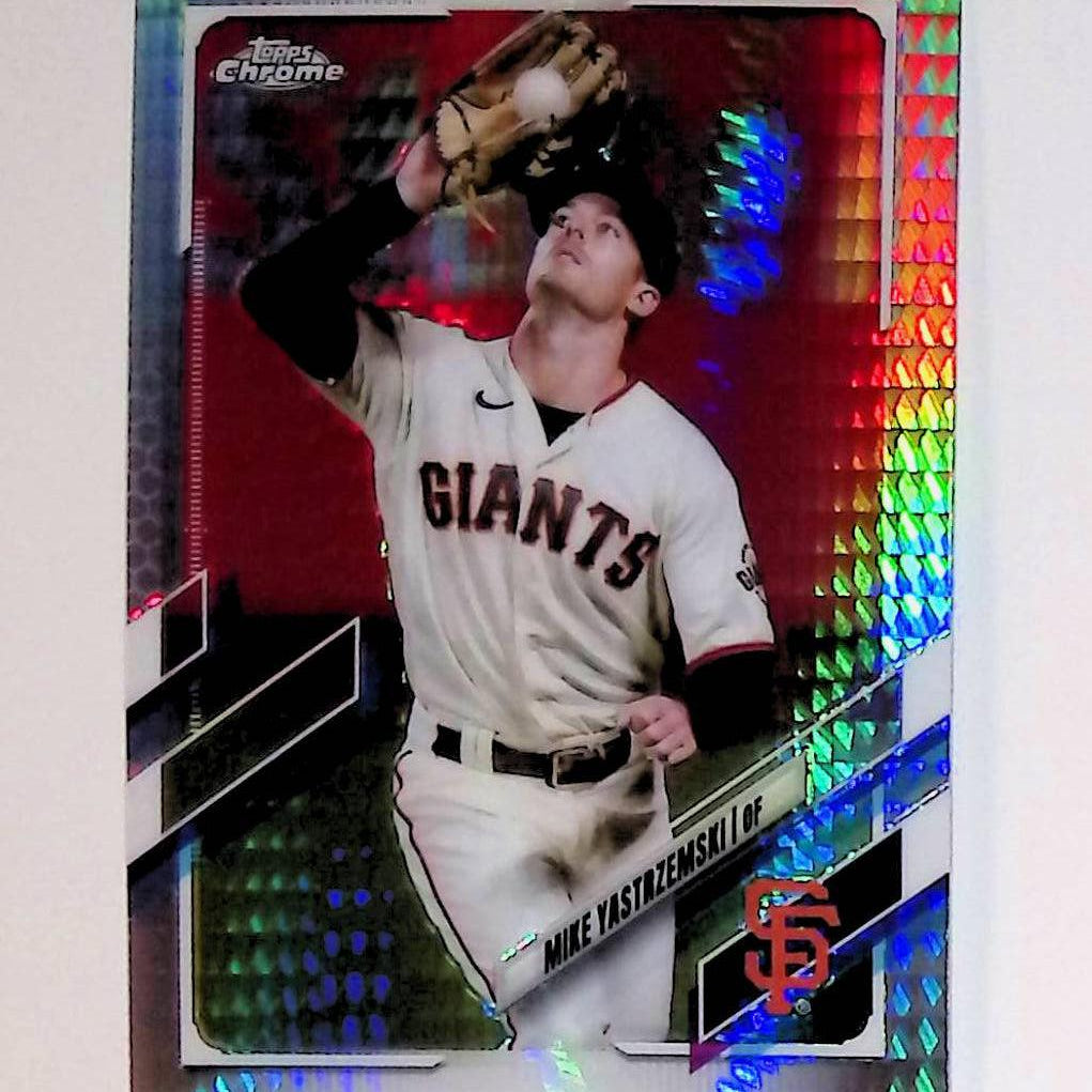 2021 Topps Chrome Prism Refractor #108 Mike Yastrzemski - LoCo Collectables