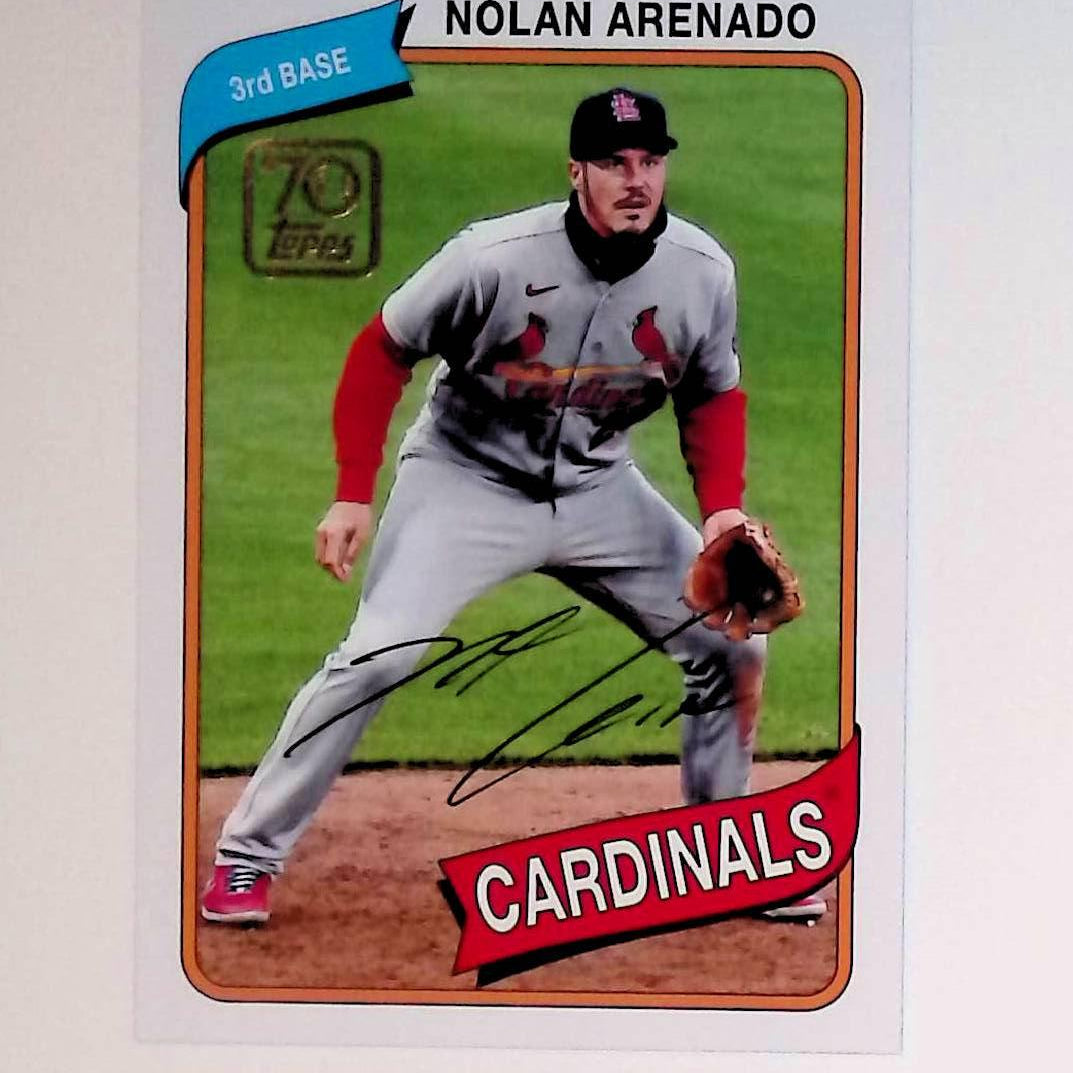 2021 Topps Update 70 Years of Topps Baseball #70YT-30 Nolan Arenado - LoCo Collectables
